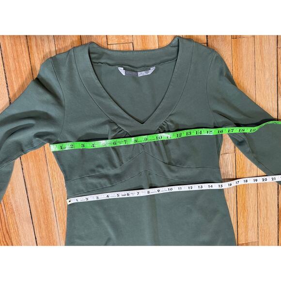 Athleta | V Neck Long Sleeve Tunic Dress in Sage Green | Size Medium - Picture 13 of 13